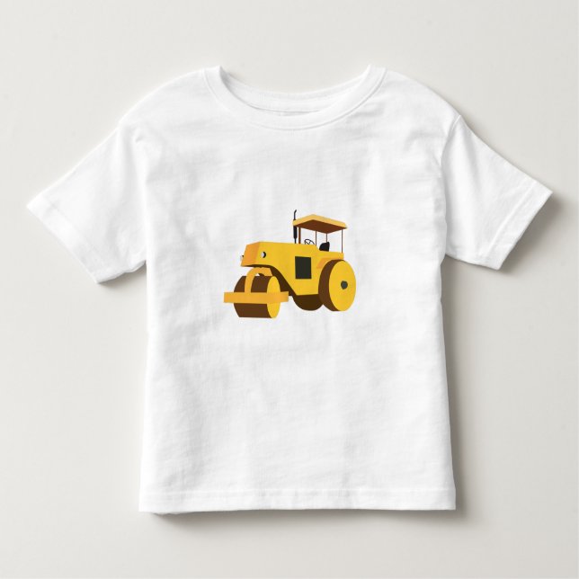 Road Roller Compactor Construction Truck Toddler T-Shirt (Front)