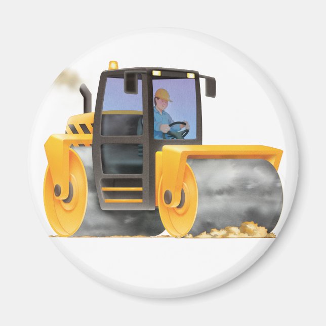 Road Roller Magnet (Front)