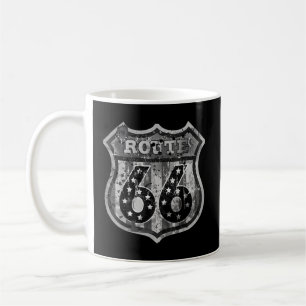 Road Rout 66 Sign Truck Biker Usa Coffee Mug