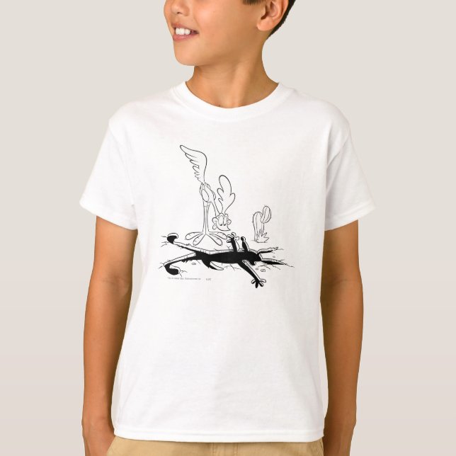 ROAD RUNNER™ and WILE E. COYOTE™ Shaped Hole T-Shirt (Front)