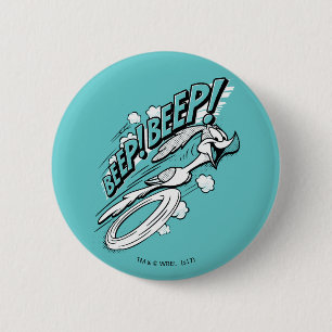 ROAD RUNNER™ BEEP BEEP!™ Halftone 6 Cm Round Badge