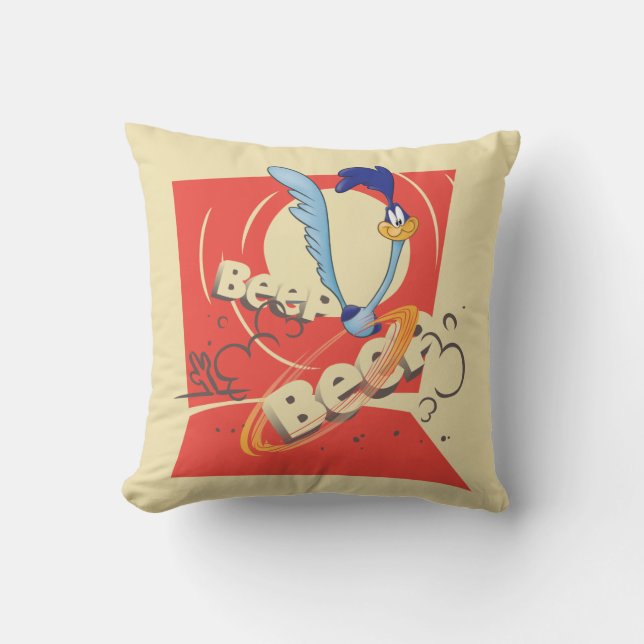ROAD RUNNER™ BEEP BEEP!™ Sunset Graphic Cushion (Front)