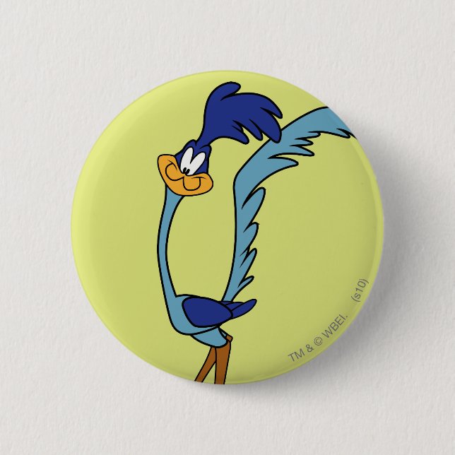 ROAD RUNNER™ Colour 6 Cm Round Badge (Front)