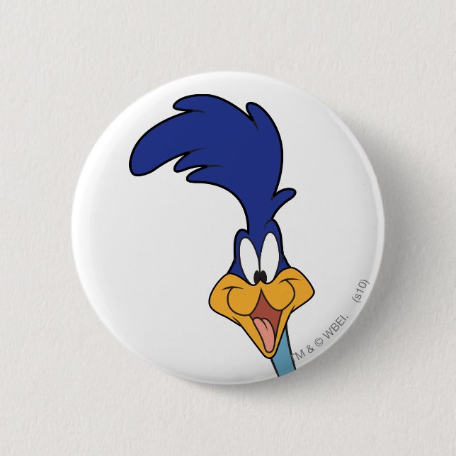 ROAD RUNNER™ Face 6 Cm Round Badge (Front)