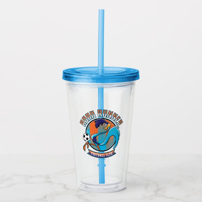 ROAD RUNNER™ Football Club Badge Acrylic Tumbler (Front)