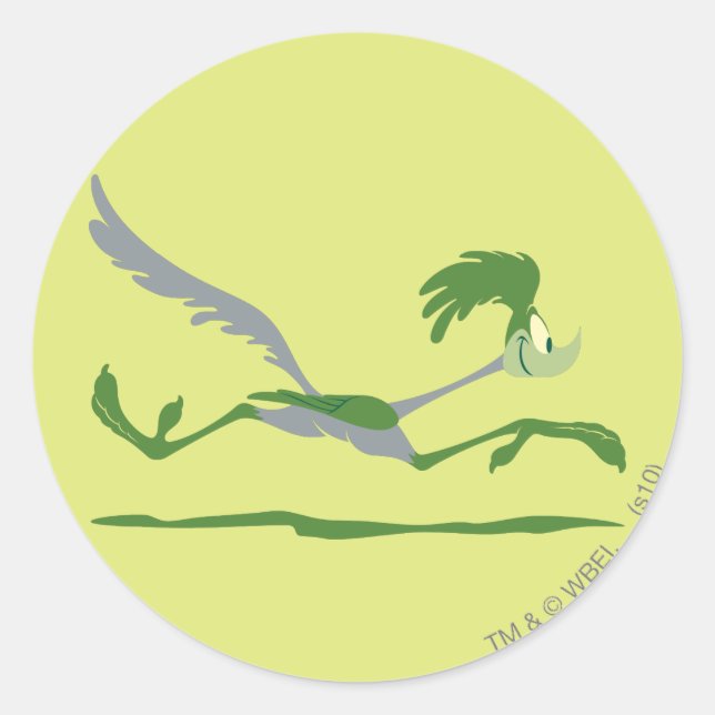 ROAD RUNNER™ Going Fast Classic Round Sticker (Front)