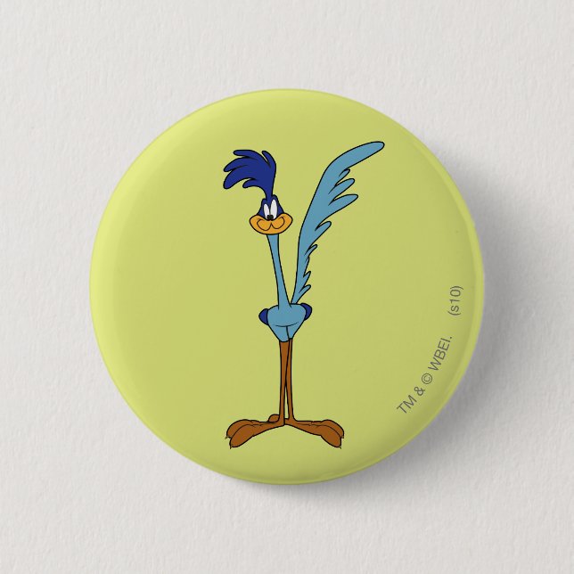 ROAD RUNNER™ in Colour 6 Cm Round Badge (Front)