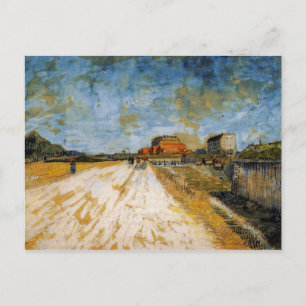 Road Running Beside the Paris Rampart by van Gogh Postcard