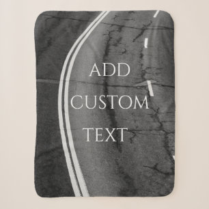 Road Section With Markings Sherpa Blanket