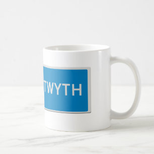 Road sign Aberystwyth Coffee Mug
