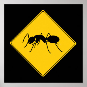 Road Sign- Ant Poster