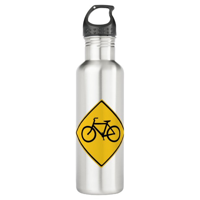 Road Sign Bicycle 710 Ml Water Bottle (Front)