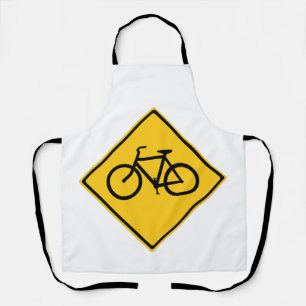 Road Sign Bicycle Apron