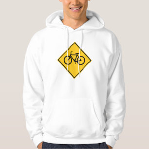 Road Sign Bicycle Hoodie
