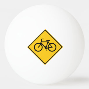 Road Sign Bicycle Ping Pong Ball