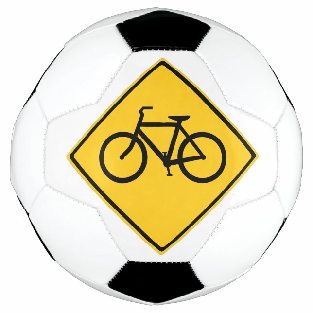 Road Sign Bicycle Soccer Ball (Front)