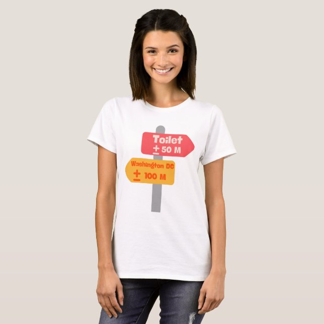 road sign funny t-shirt (Front Full)