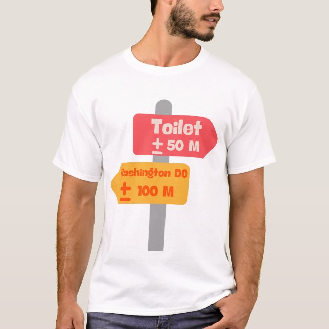 road sign funy t-shirt (Front)
