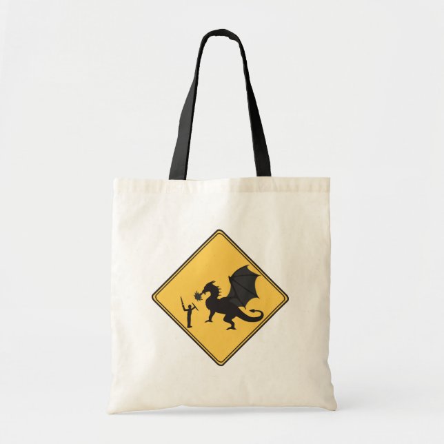 Road Sign- Knight & Dragon Bag (Front)
