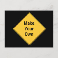 Road Sign- Make Your Own Postcard