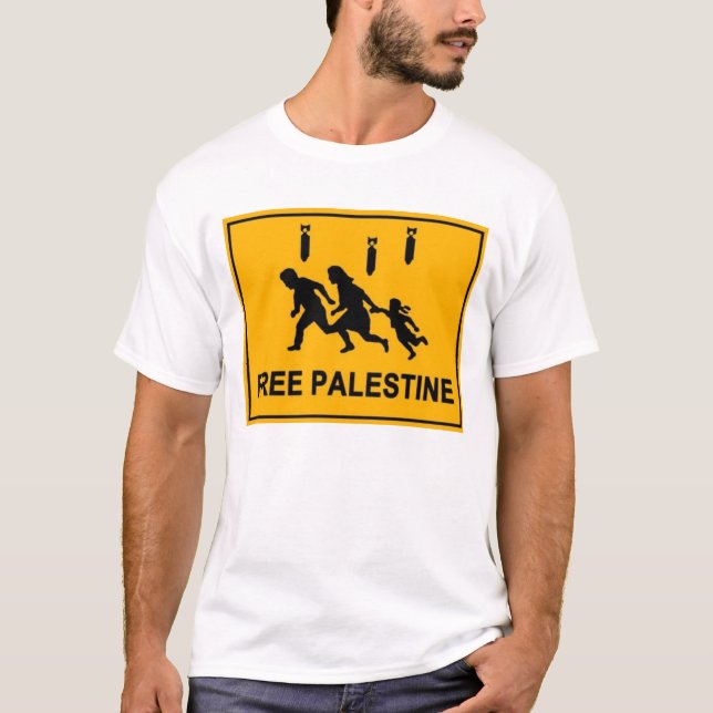 Road Sign Palestine T-Shirt (Front)