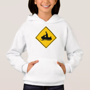 Road Snowmobile Warning Sign Snow Winter