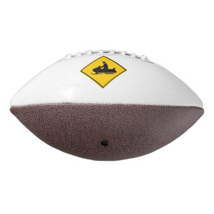 Road Snowmobile Warning Sign Snow Winter Football