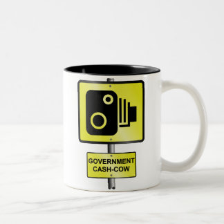 Road speed camera Two-Tone coffee mug