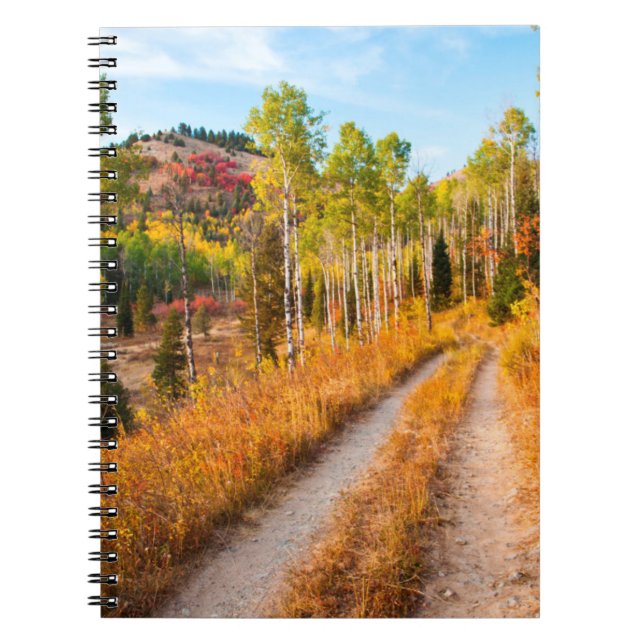 Road Through Autumn Colours Notebook (Front)