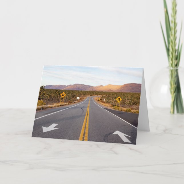 Road Through Joshua Tree National Park Card (Front)