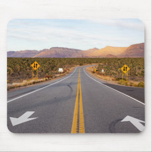 Road Through Joshua Tree National Park Mouse Pad