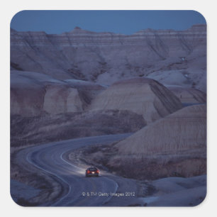 Road through Mountain Range Square Sticker