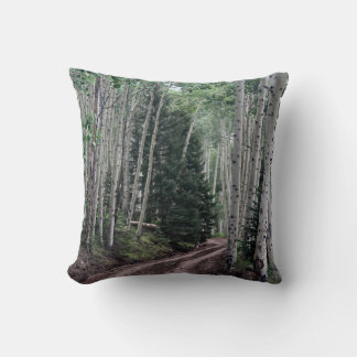 Road Through The Birch Cushion