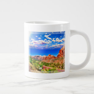 Road Through Zion National Park Large Coffee Mug