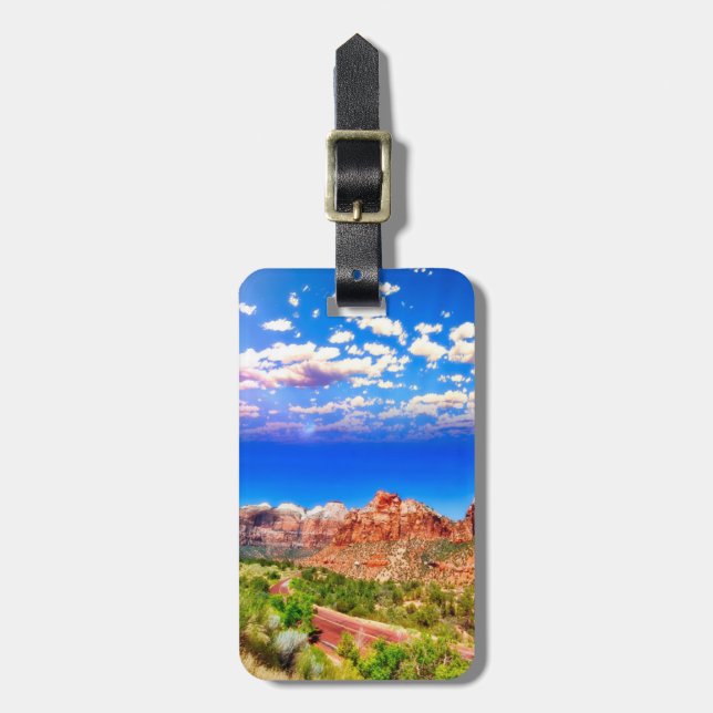 Road Through Zion National Park Luggage Tag (Front Vertical)