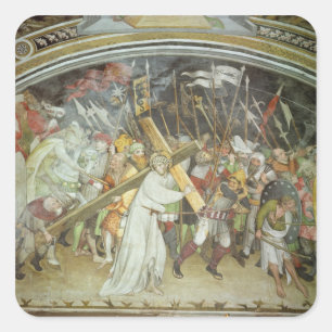 Road to Calvary Square Sticker