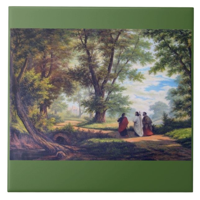 ROAD TO EMMAUS CERAMIC TILE (Front)