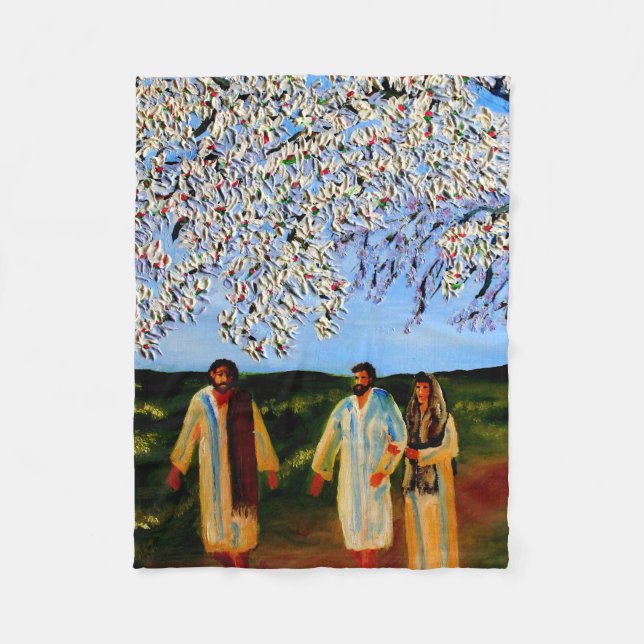 Road To Emmaus - Fleece Blanket (Front)