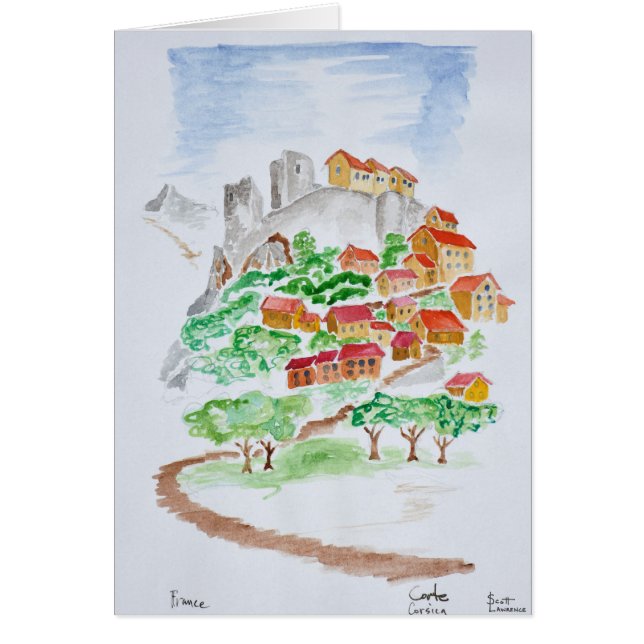 Road to Fortress of Corte | Corsica, France (Front)