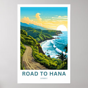 Road to Hana Hawaii Travel Print