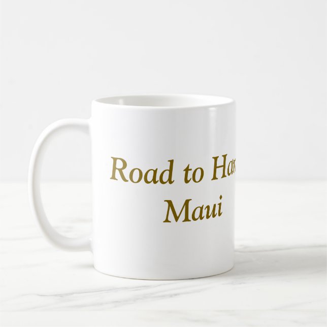 Road to Hana Maui Waterfall Coffee Mug (Left)