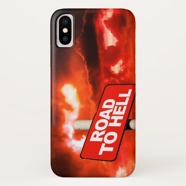 Road to hell sign Case-Mate iPhone case (Back)