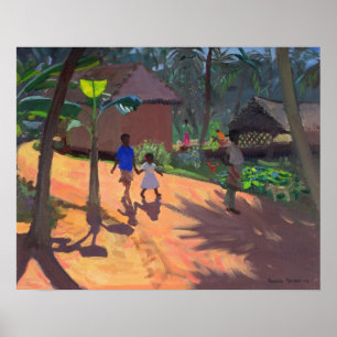Road to Kovalum Beach Kerala 1996 Poster