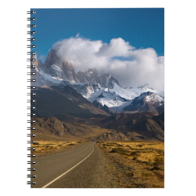 Road To Mount Fitzroy, Patagonia Notebook (Front)