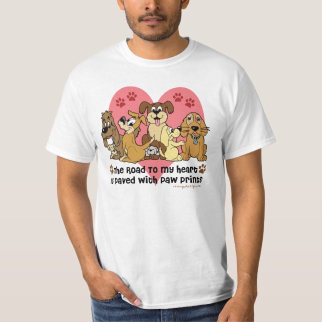 Road To My Heart Dog T-Shirt (Front)