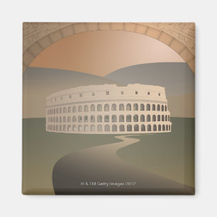 Road to the Colosseum, Rome, Italy Magnet