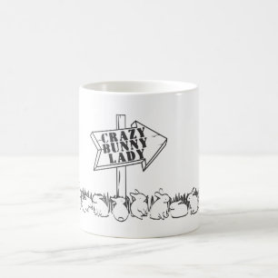ROAD TO THE CRAZY BUNNY LADY COFFEE MUG