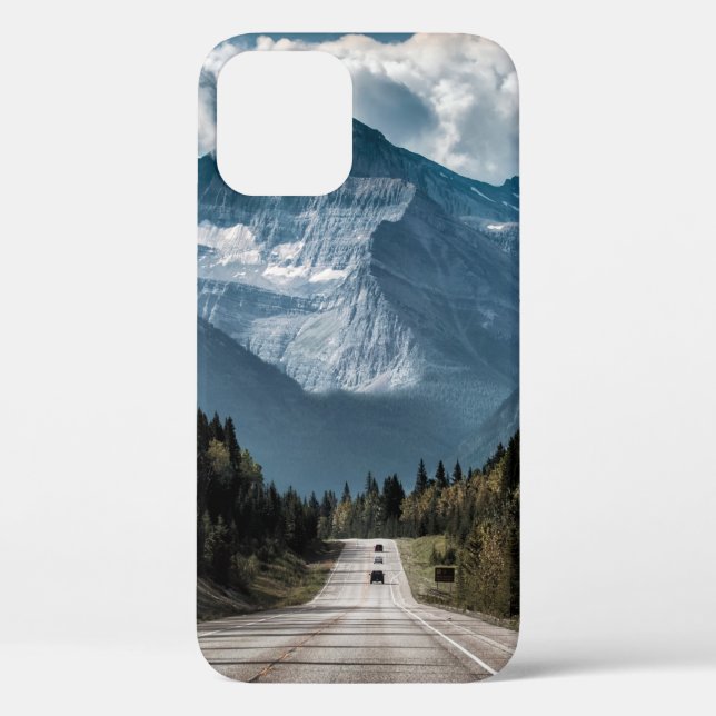 Road to the great mountainmountain,road,forest,tra Case-Mate iPhone case (Back)