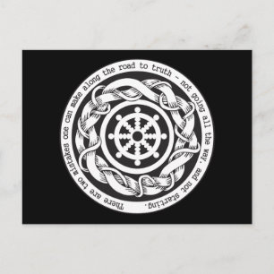 Road to Truth Dharma Wheel Postcard