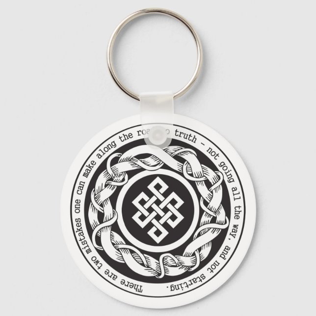 Road to Truth Endless Knot Key Ring (Front)